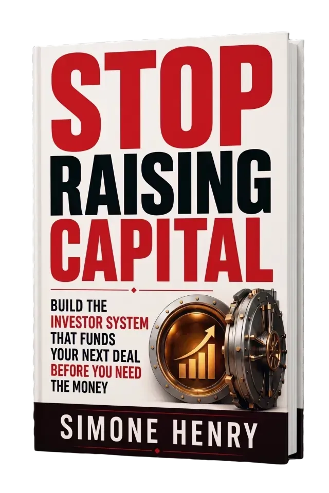 Stop Raising Capital book cover by Simone Henry